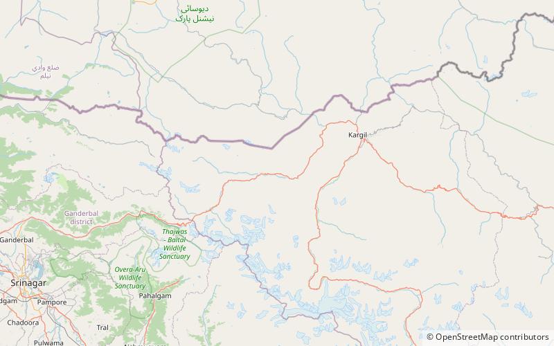 Kargil War Memorial location map