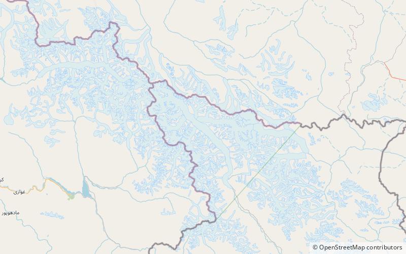 Lodowiec Siachen location map