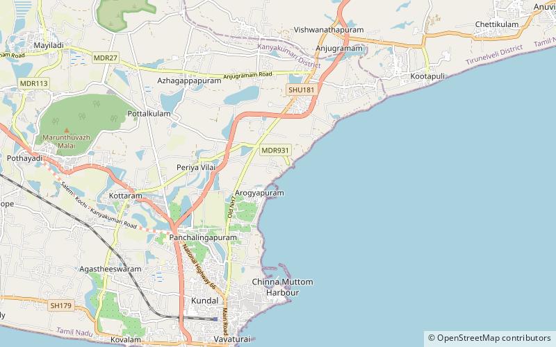 vakaippathi komoryn location map