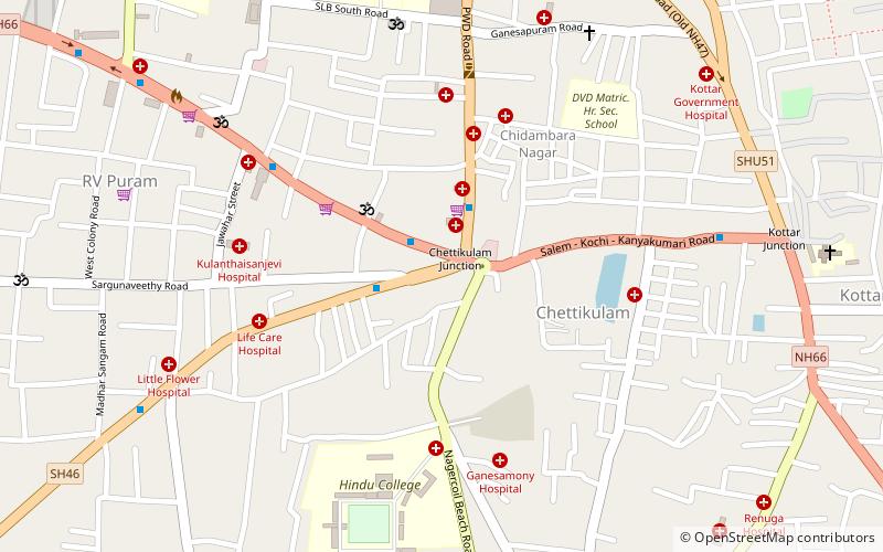 Rajas Mall Nagercoil location map