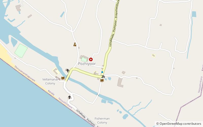 pozhiyoor poovar location map