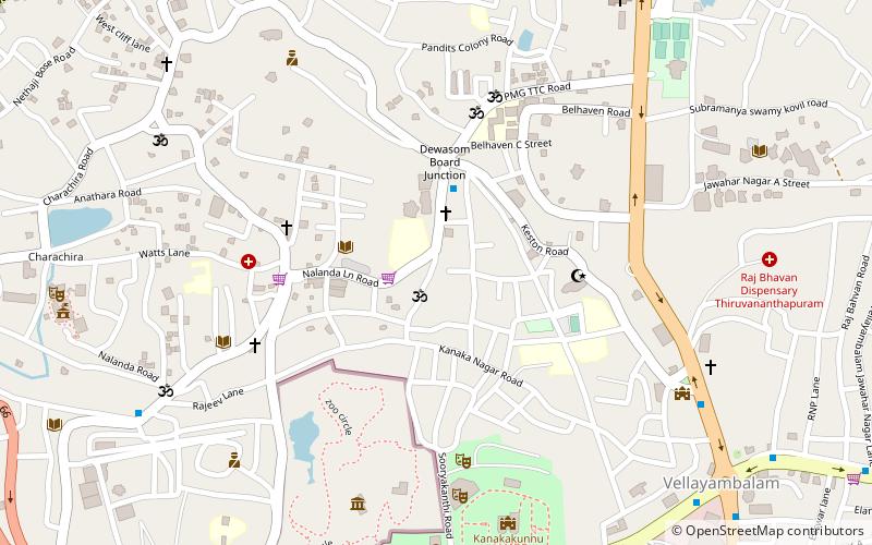 belhaven palace thiruvananthapuram location map