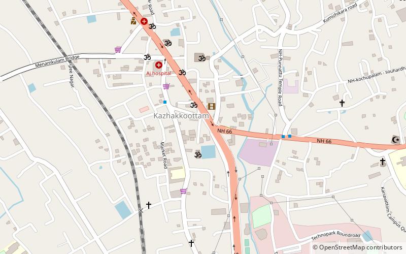 kazhakoottam thiruvananthapuram location map