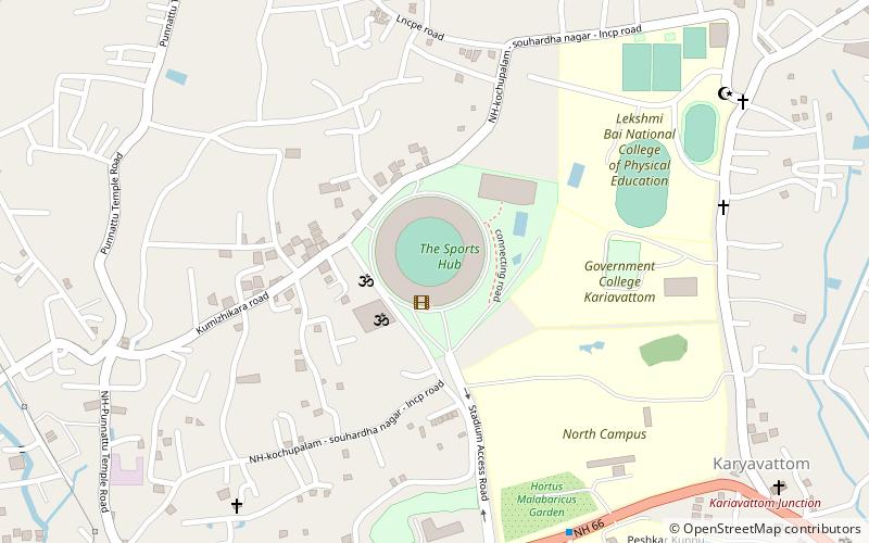 Trivandrum International Stadium location map