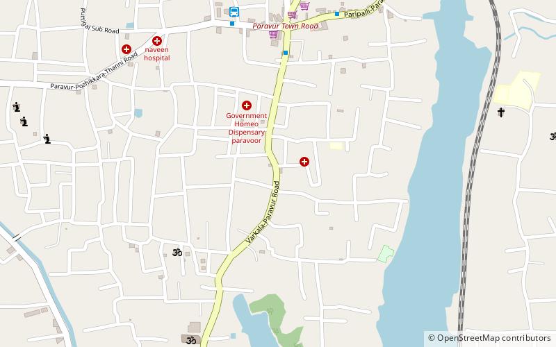 kottappuram paravur location map