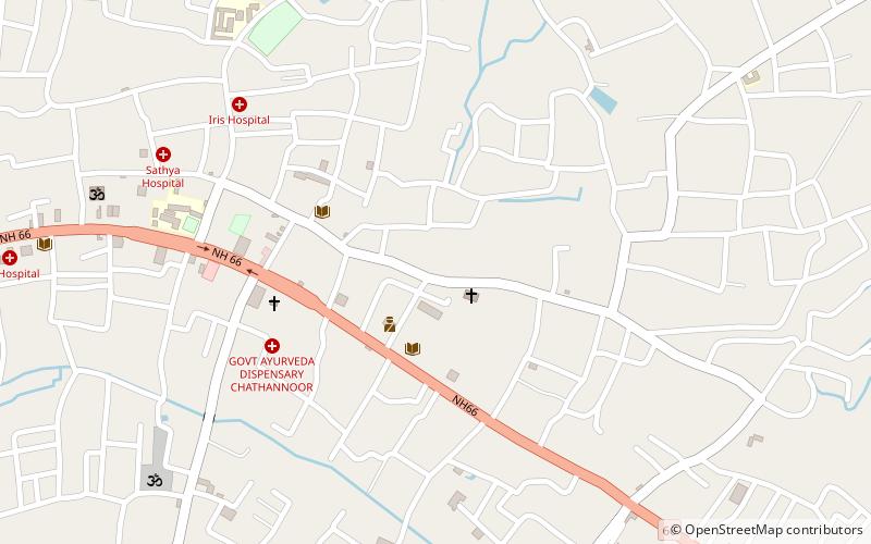 st georges church chathannoor location map