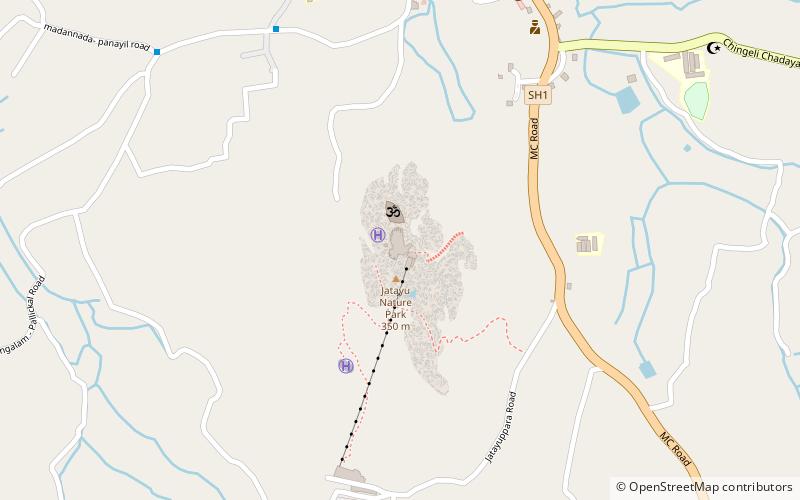 Jatayu Earth's Center Nature Park location map