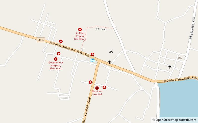 Alangulam taluk location map