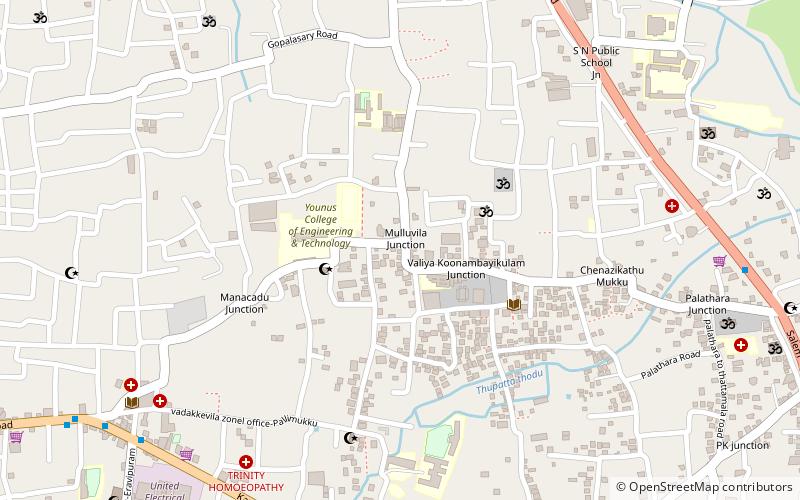 vadakkevila kollam location map