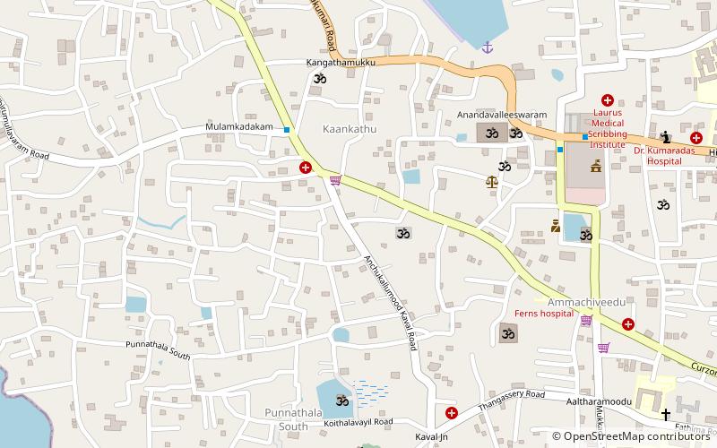 Kollam Rameswaram Mahadeva Temple location map