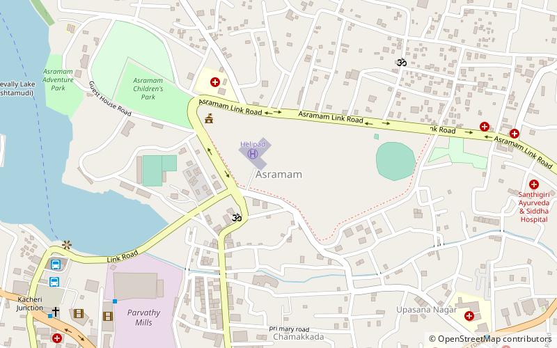 Asramam location map