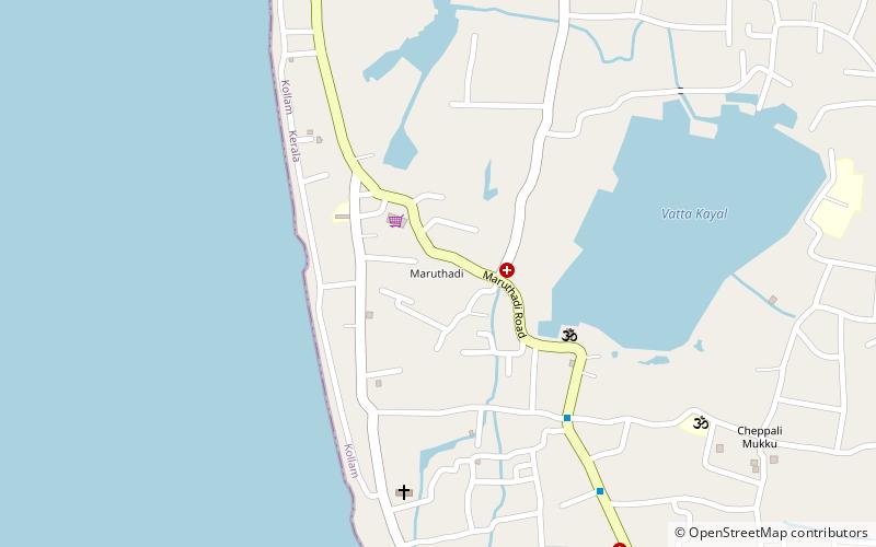 maruthadi kollam location map