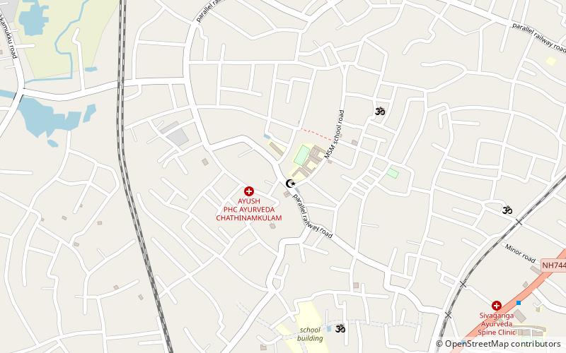 chathinamkulam quilon location map
