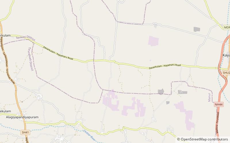 Vallanadu Wildlife Sanctuary location map