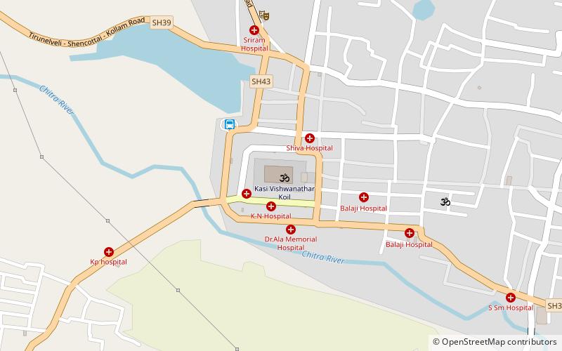 Kasi Viswanathar Temple location map