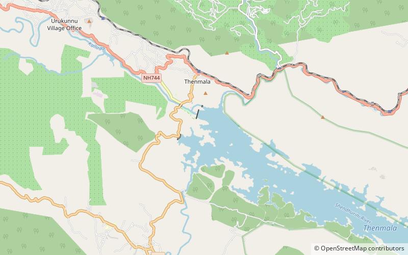 Thenmala Dam location map