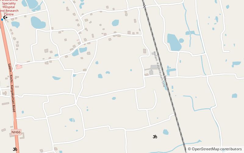 oachira grama panchayat location map