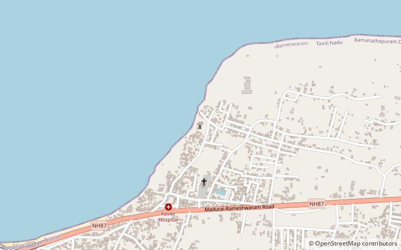 Pamban Lighthouse location map
