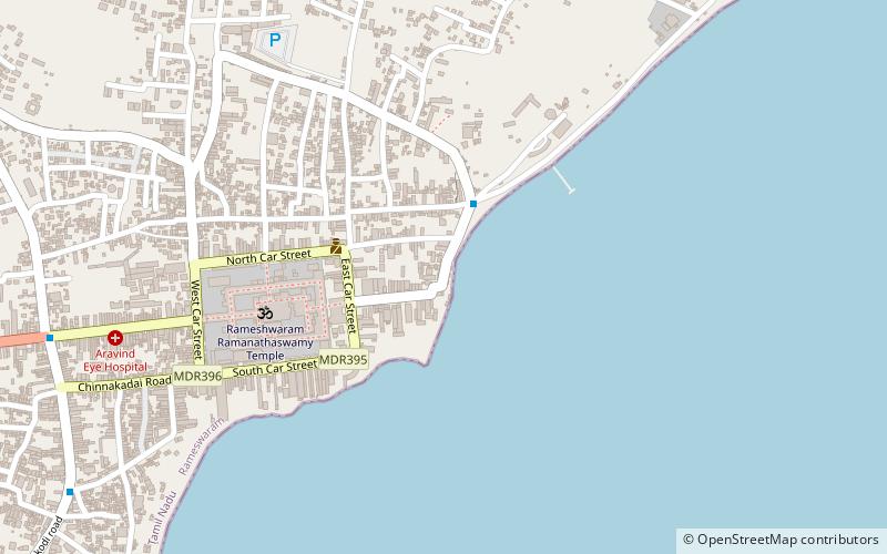 agnitheertham rameswaram location map