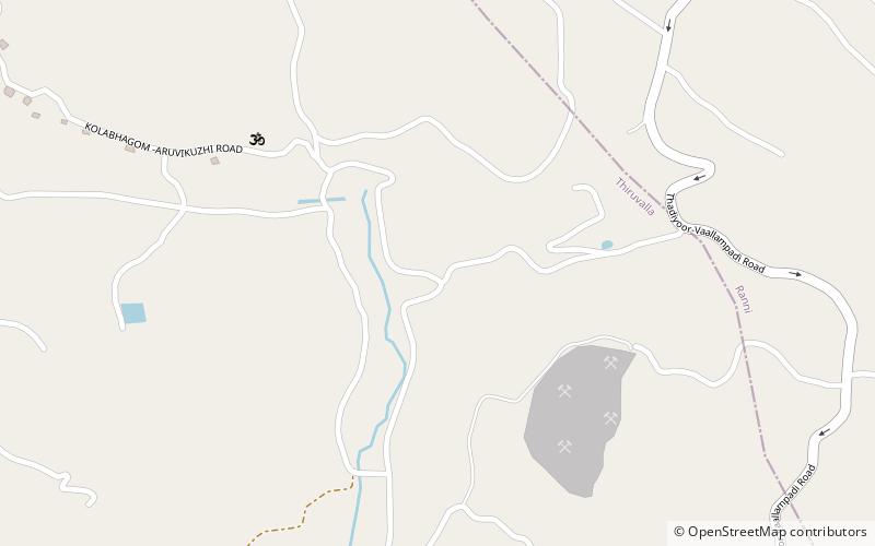 aruvikkuzhy falls distrito de pathanamthitta location map