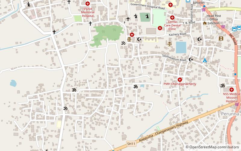 lakshmipuram palace changanacherry location map