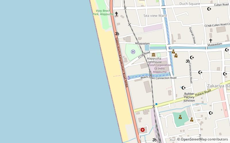 Alappuzha Beach location map