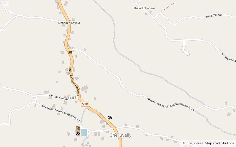 Cheruvally Devi Temple location map