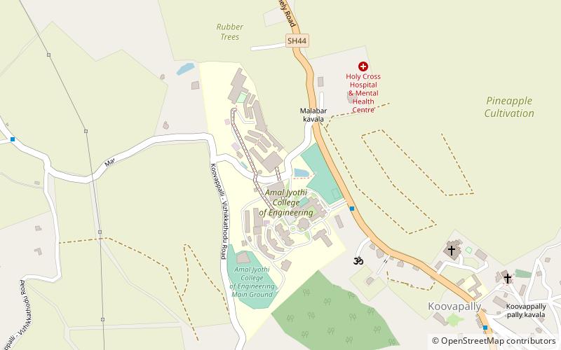 Amal Jyothi College of Engineering location map