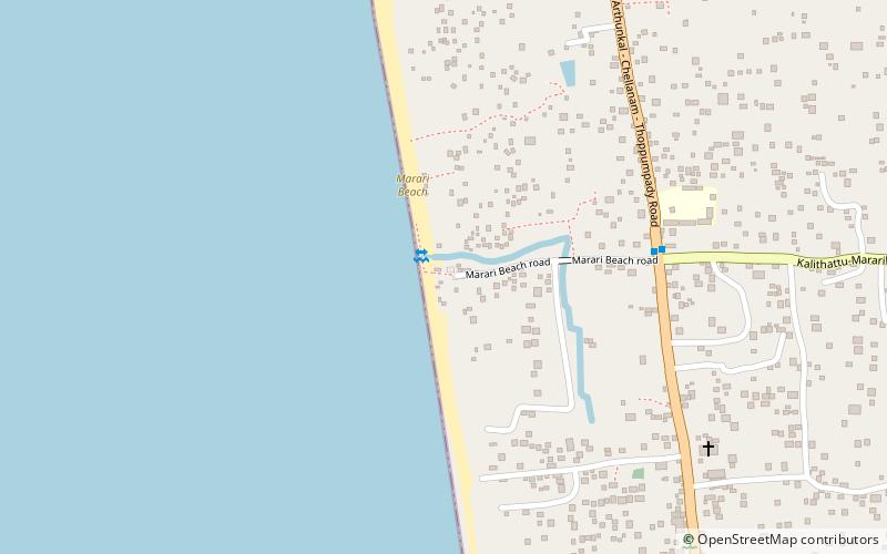Marari Beach location map