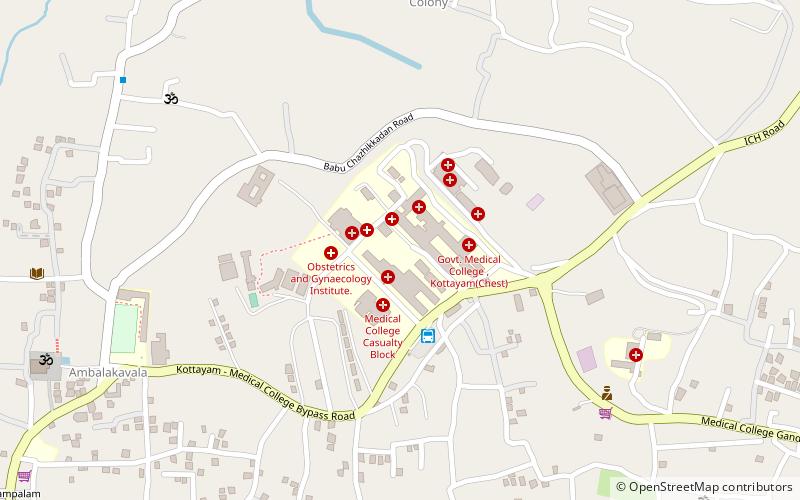 government medical college kumaranalloor location map