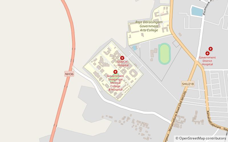 Sivagangai Medical College location map