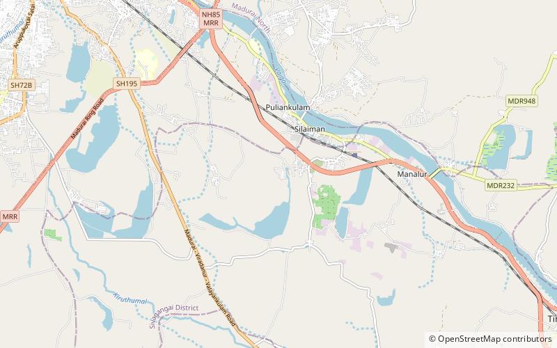 Keezhadi excavation site location map