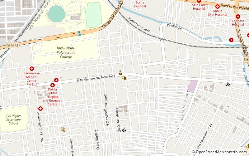 aravind theater madurai location map