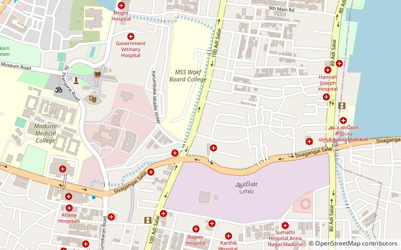milanem mall maduraj location map