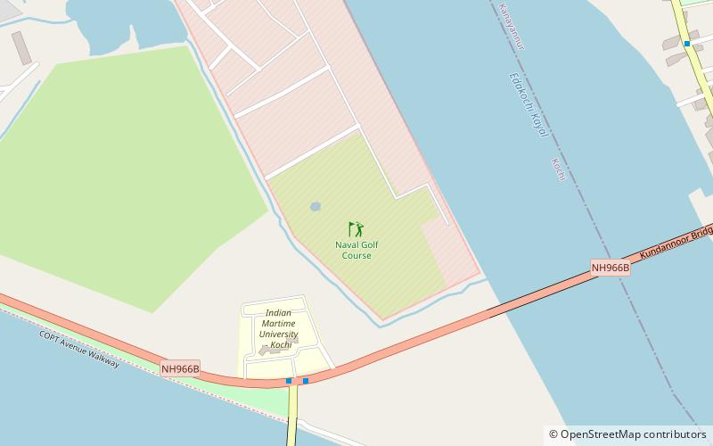 naval golf course kochi location map