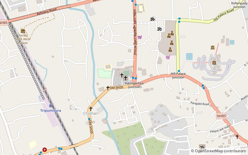 karingachira church kochi location map