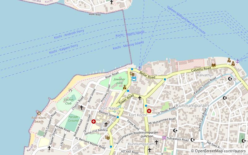 Fort-Kochi-Strand location map
