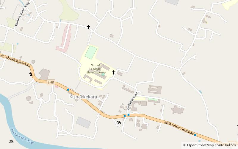 yeldo mar baselios college muvattupuzha location map