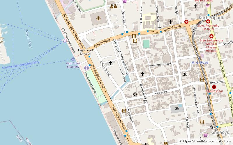 eglise catholique syro malabare cochin location map
