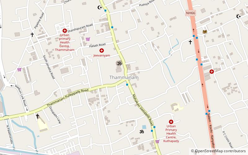 Thammanam location map