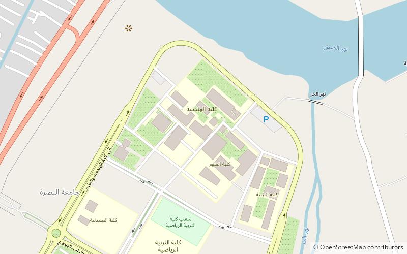 university of basrah location map