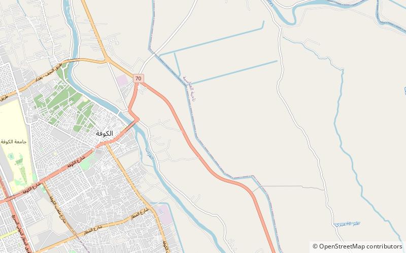 kufa district nadjaf location map