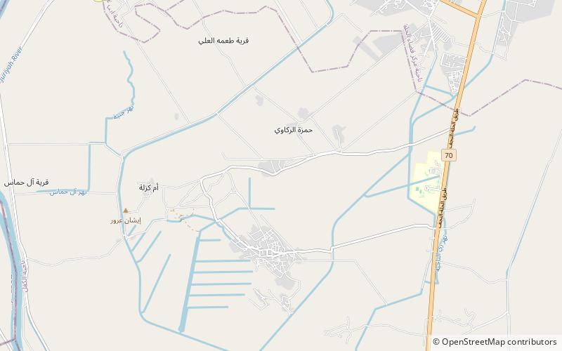al hilla district hillah location map