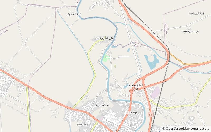 Euphrates Tunnel location map