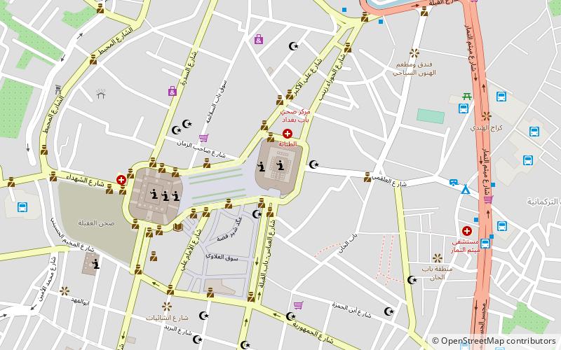 library of al abbas holy shrine kerbela location map