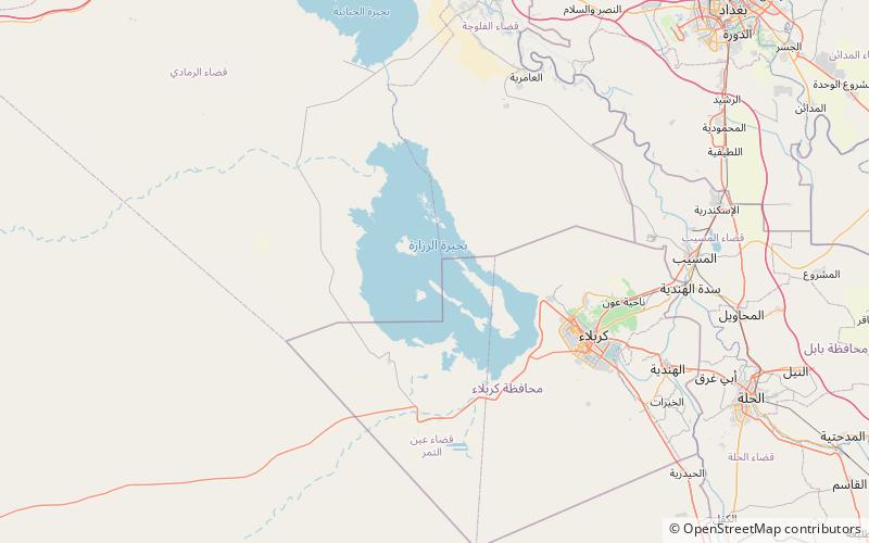 Razzaza-See location map