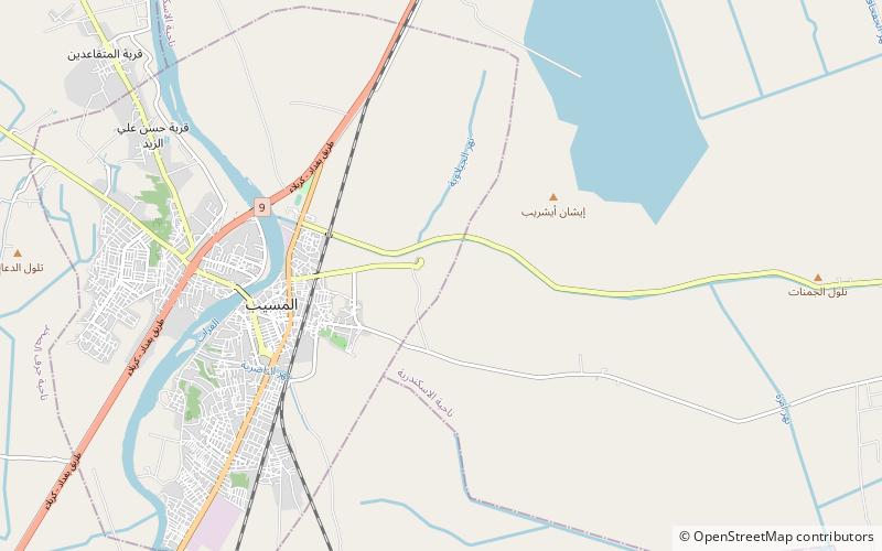 al musayab district al musajjib location map