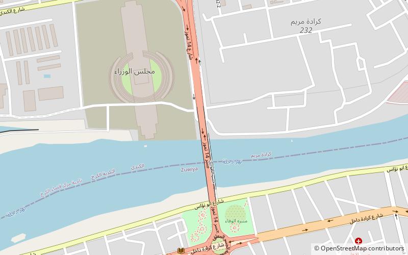 14th of July Bridge location map