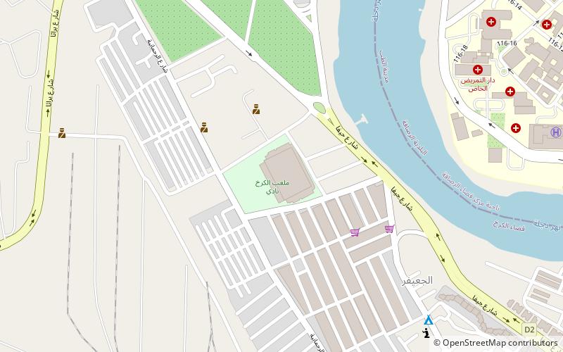 al zawraa stadium baghdad location map