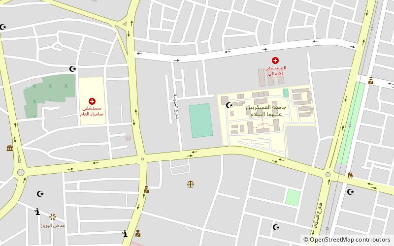 Samarra Stadium location map